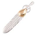 Gold Top Heart Wheel Silver Feather (L) — Goro's