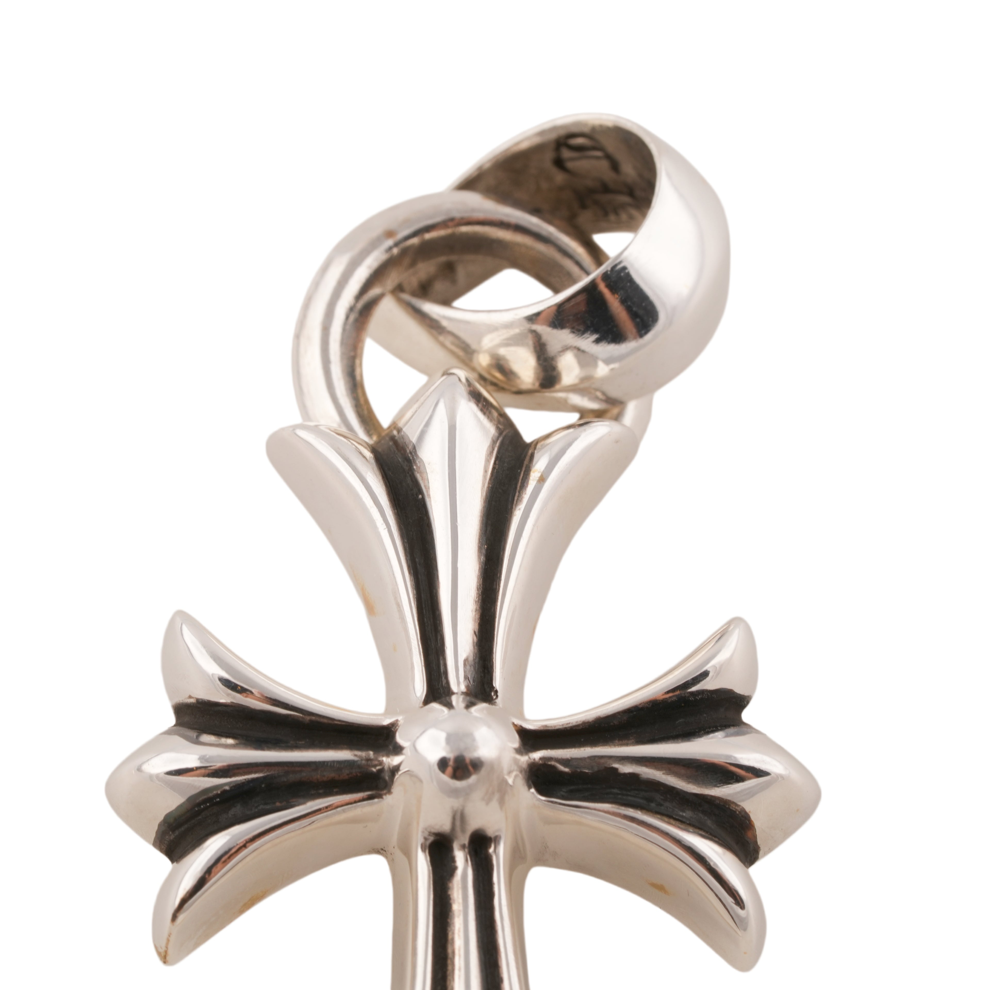 Small CH Cross Pendant With Bale #00272