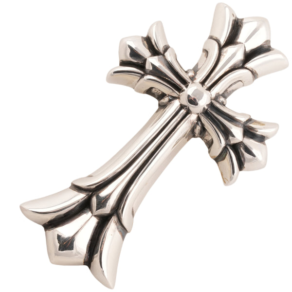 Large Double CH Cross Pendant