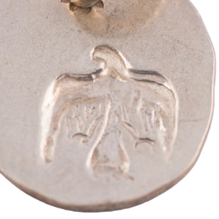 Eagle-in-Sun Silver Medallion Pendant (L) #00134