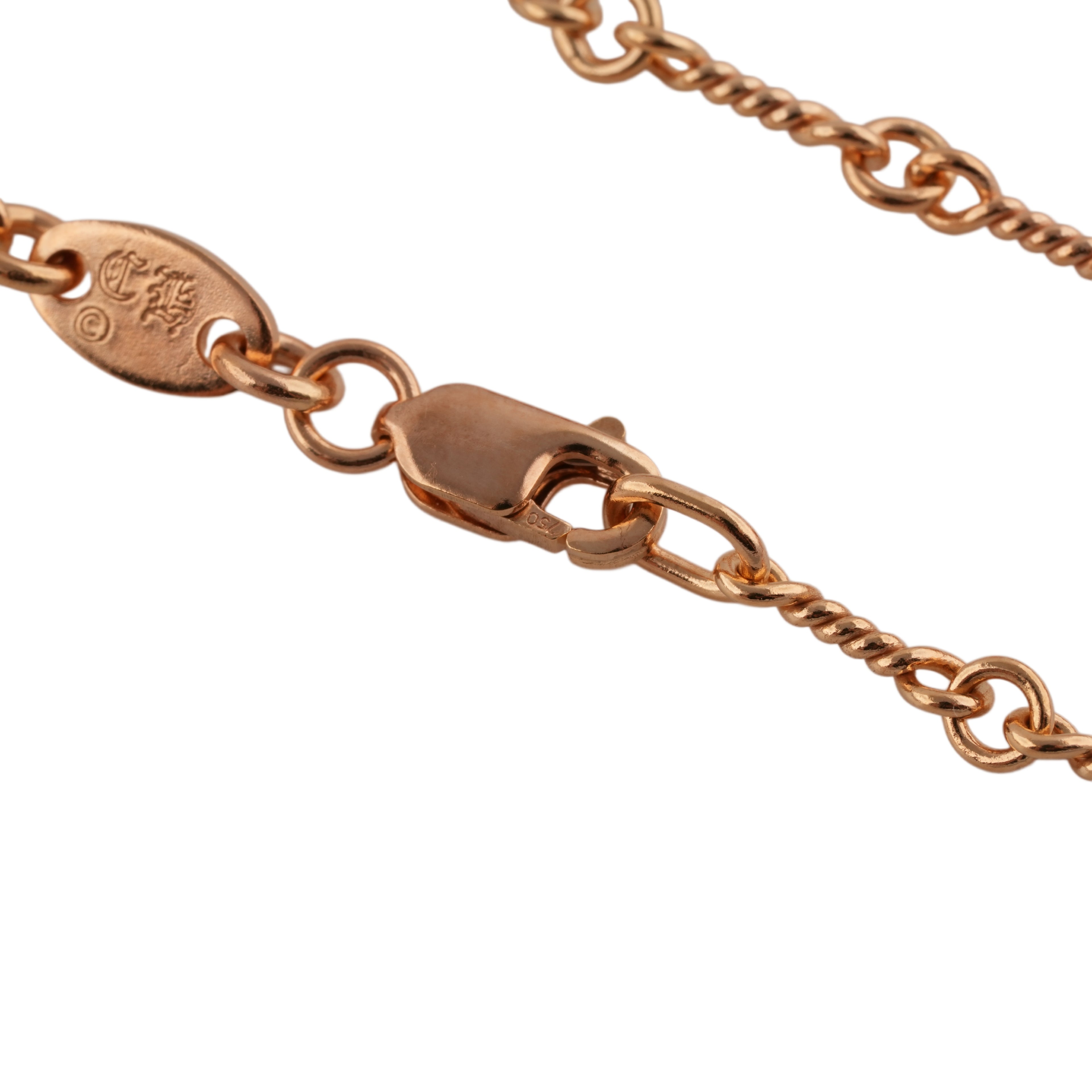 22k Twist Chain Necklace (24inch) #00472