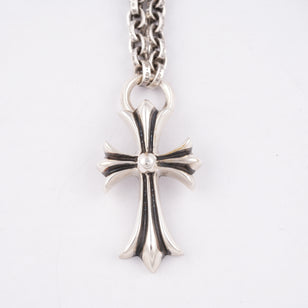CH Cross + Paper Chain Necklace (Integrated) (18inch)