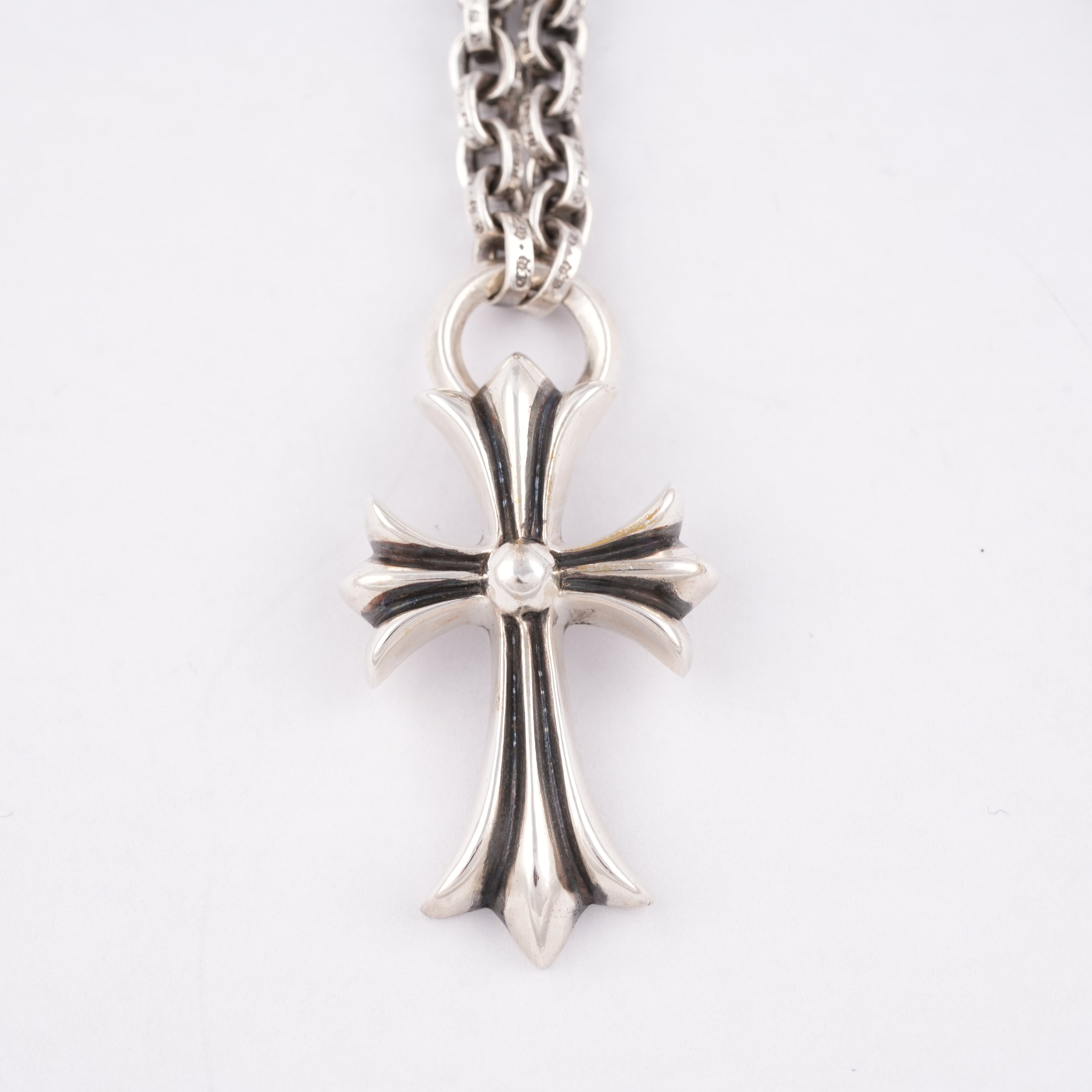 CH Cross + Paper Chain Necklace (Integrated) (18inch)