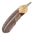 Gold Top Silver Feather (Left)(XL) (Old Design) — Goro's