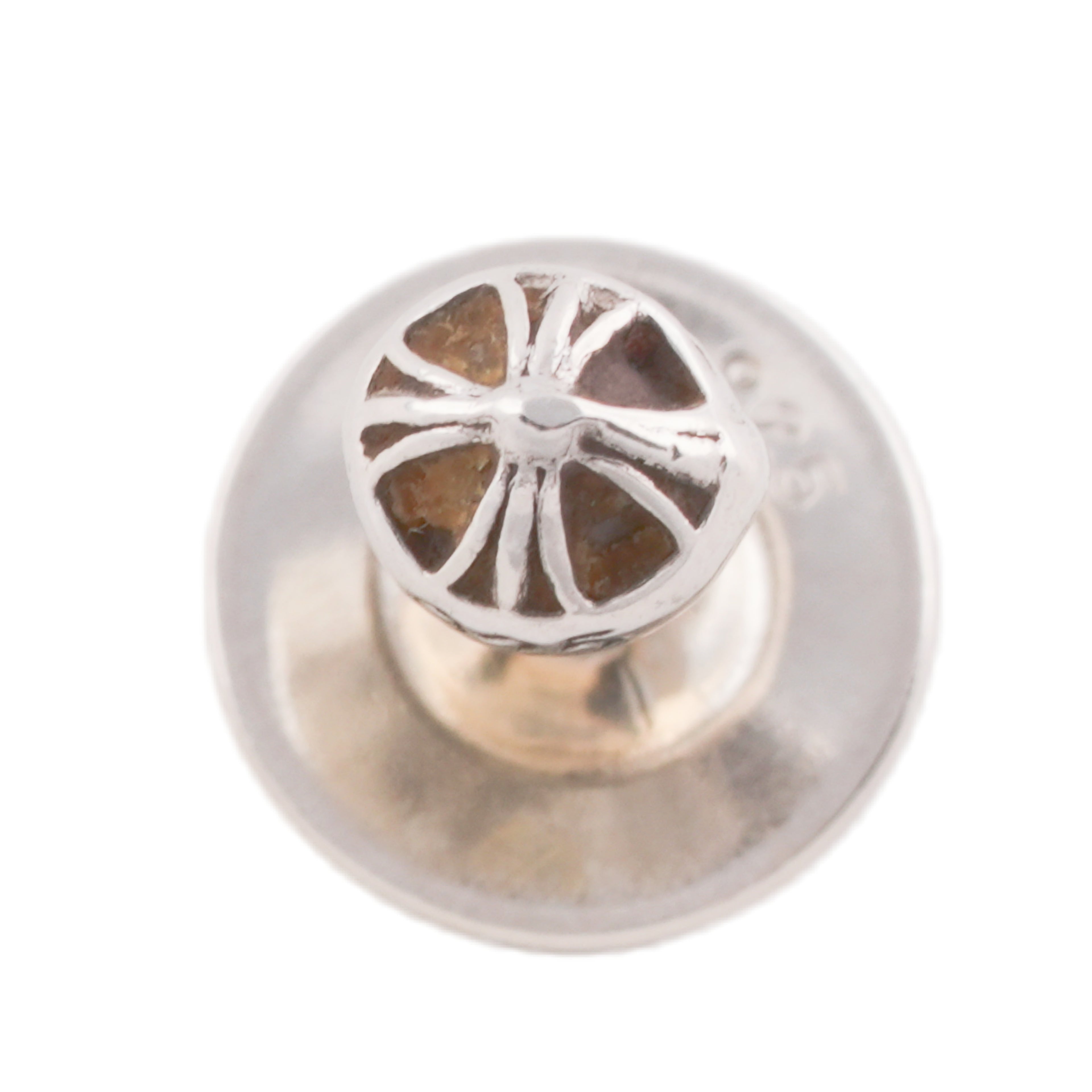 Mini Cross Ball Stud Earring