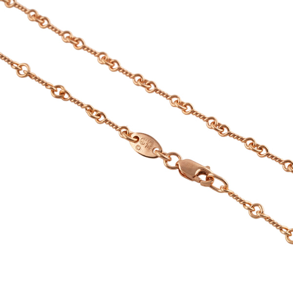 22k Twist Chain Necklace (24inch) #00473
