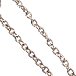 Eagle Silver Hook & Gold Eagle Stamp Silver Wheel Thick Round Chain Necklace (20inch) #00380