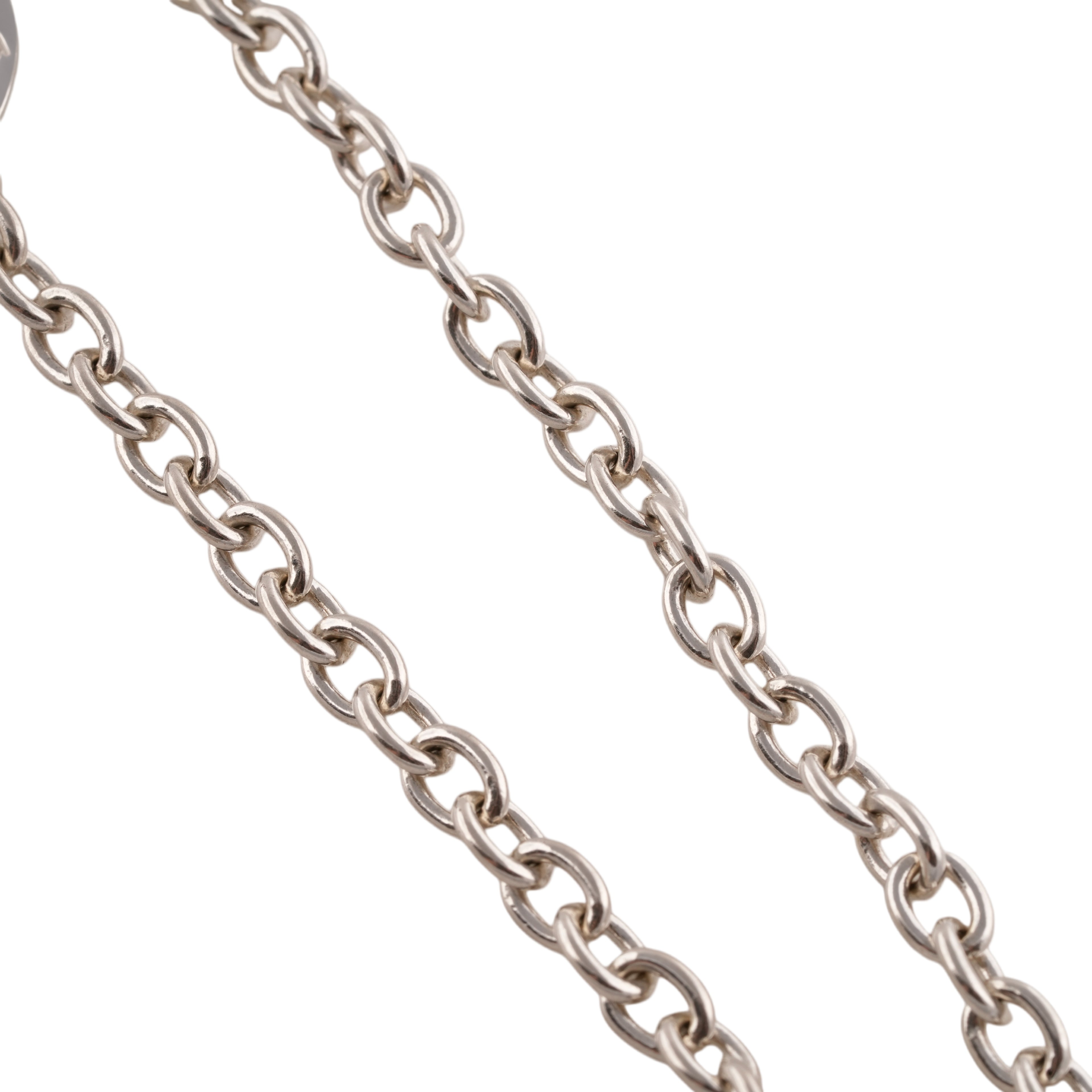Eagle Silver Hook & Gold Eagle Stamp Silver Wheel Thick Round Chain Necklace (20inch) #00380