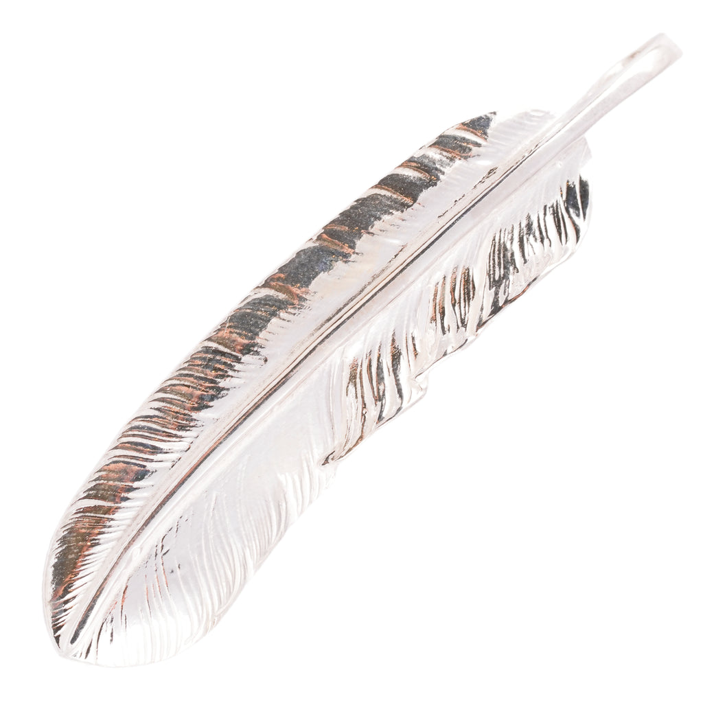 Plain Silver Feather (Left)(XL) #00184