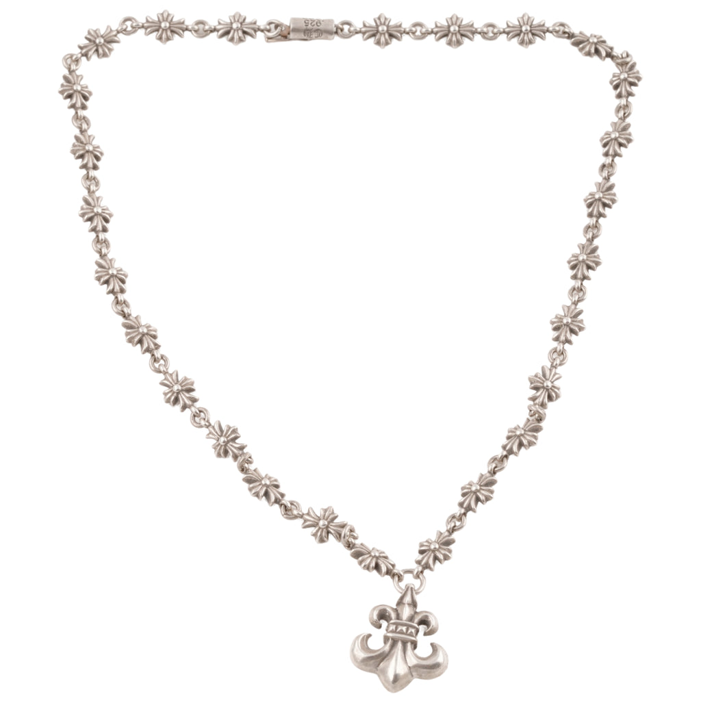 Tiny E BS Fleur Charm Necklace (16inch) — Chrome Hearts · corner:01245/DSC08819.JPG