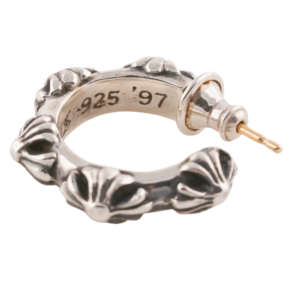 Cross Band Hoop Earring