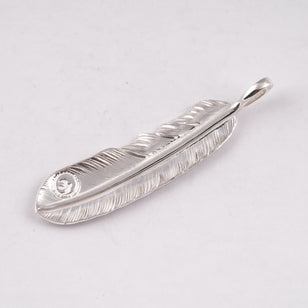 Gold Stamp Silver Feather (Left)(XL) #00186