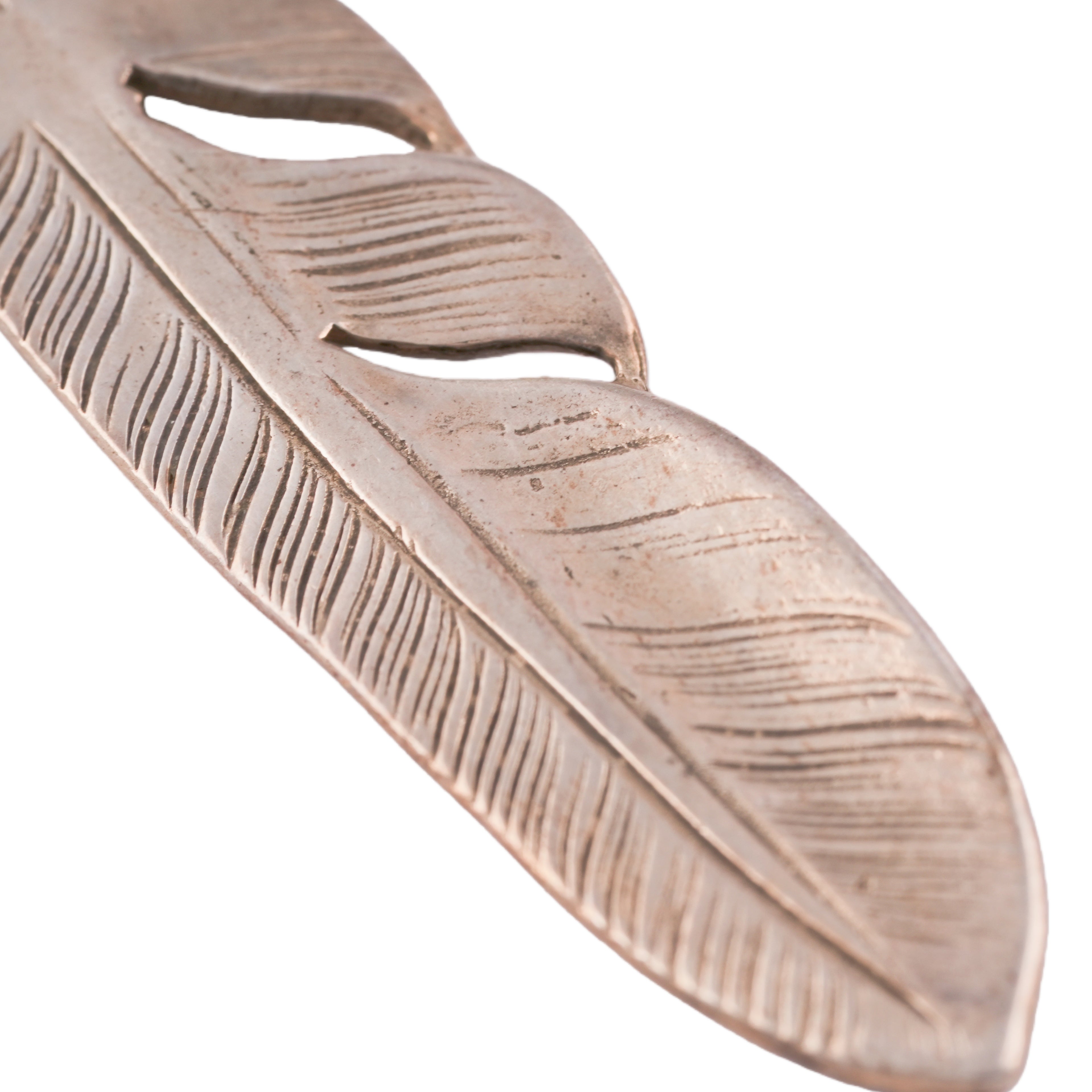 Silver Feather Pendant (Right)(L) #00143