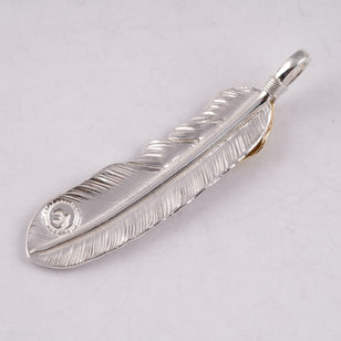 Gold Top Silver Feather (Left)(XL) #00178