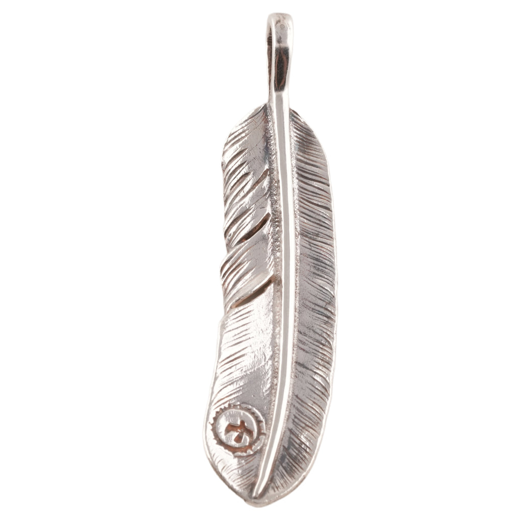 Gold Stamp Silver Feather (Left)(XL)