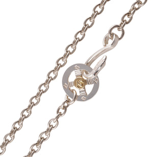 Eagle Silver Hook & Gold Eagle Stamp Silver Wheel Thick Round Chain Necklace (20inch) #00378