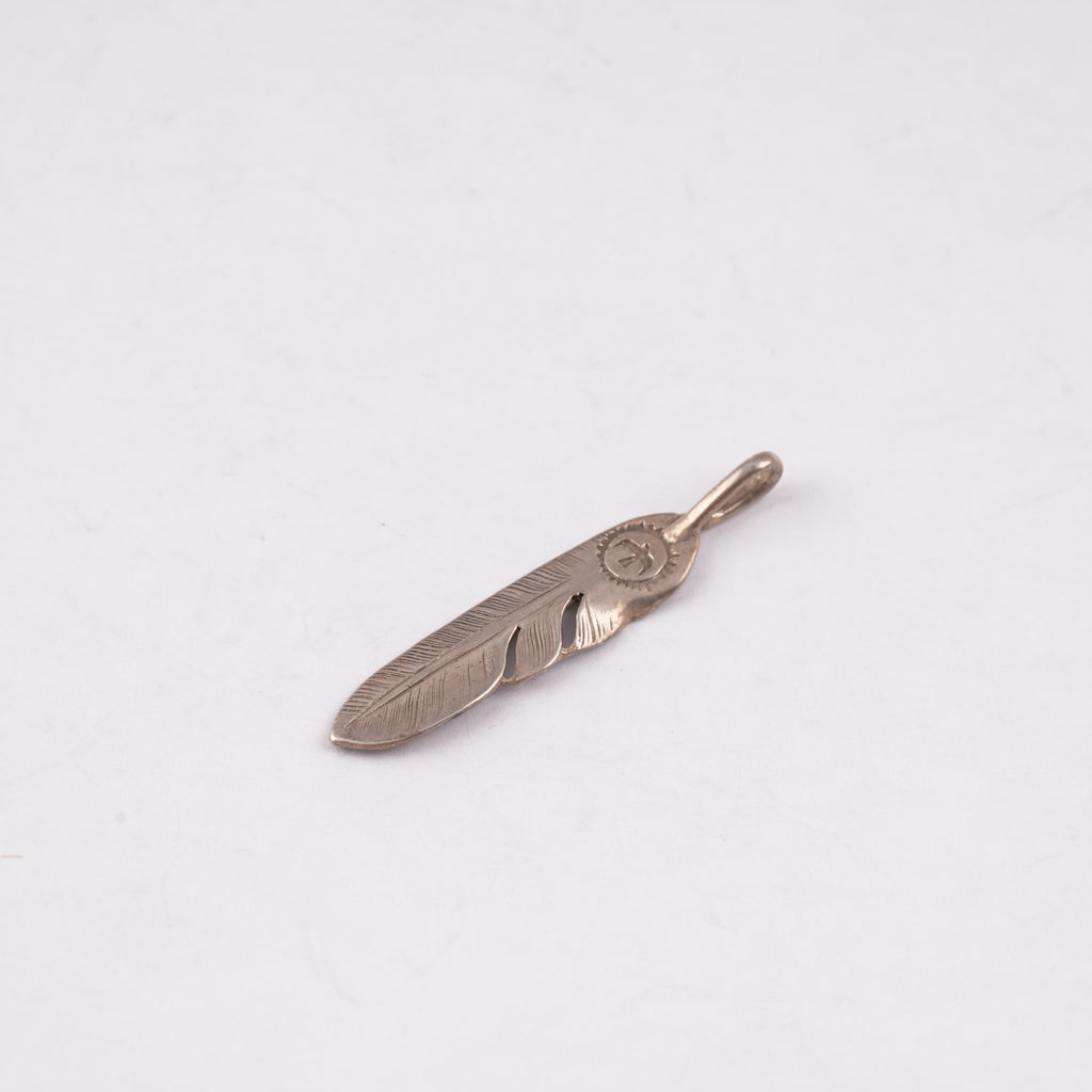 Silver Feather Pendant (Right)(L) #00143