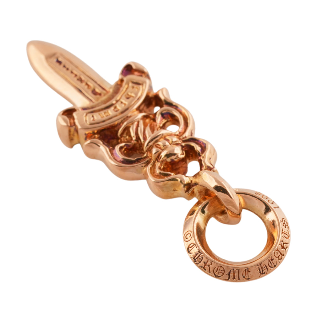 22k Diamond #5 Dagger Charm