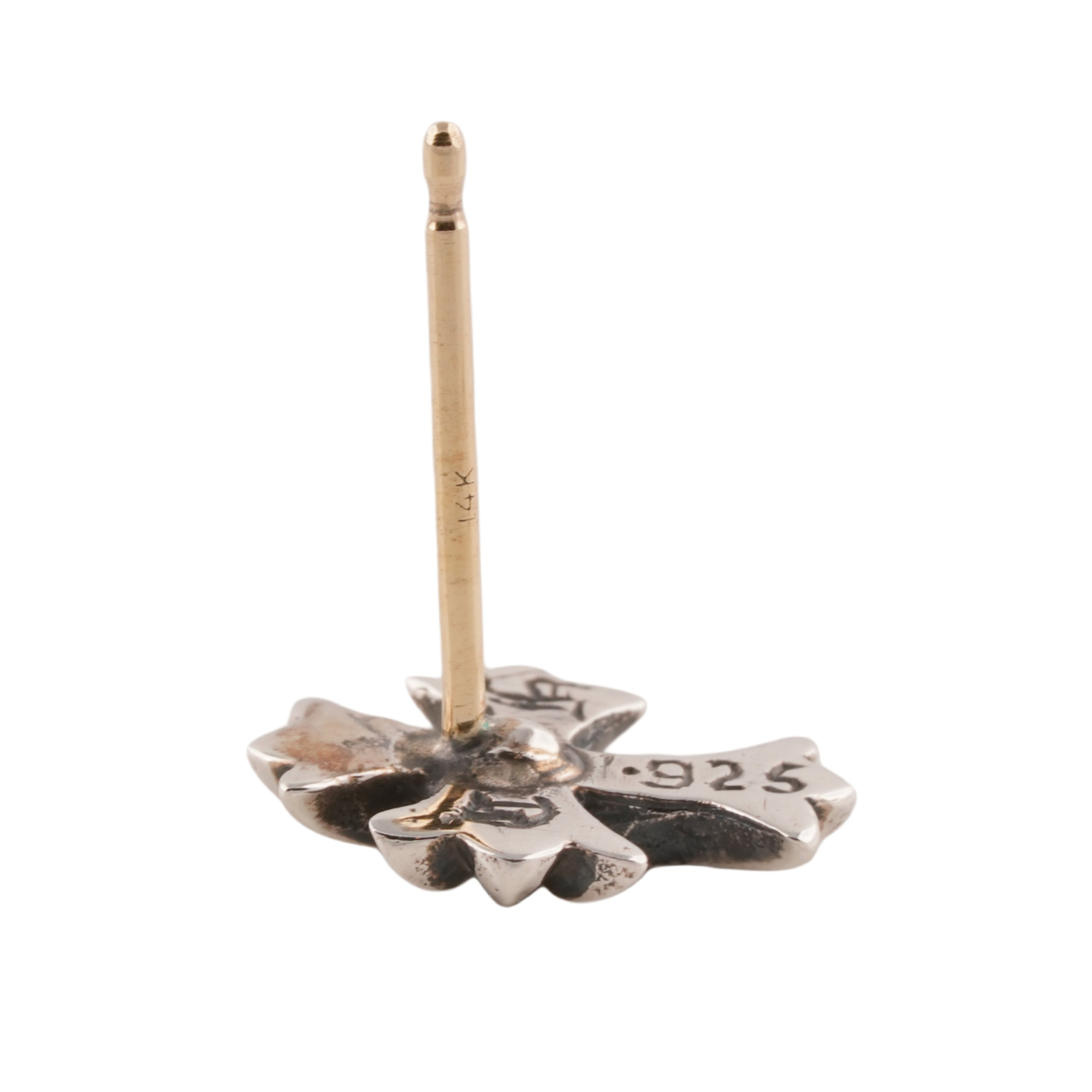 Diamond No2 CH Cross Stud Earring #00437