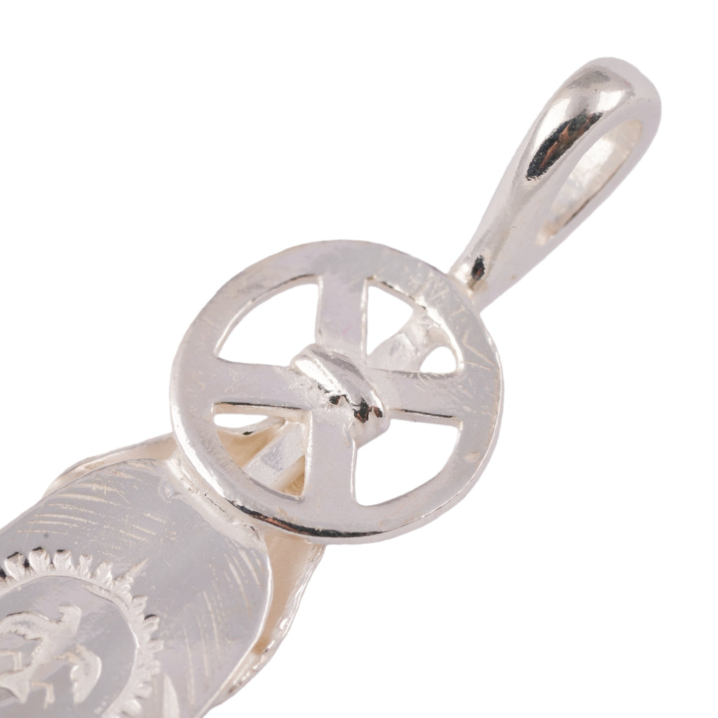 Heart Wheel Silver Feather (L) #00193