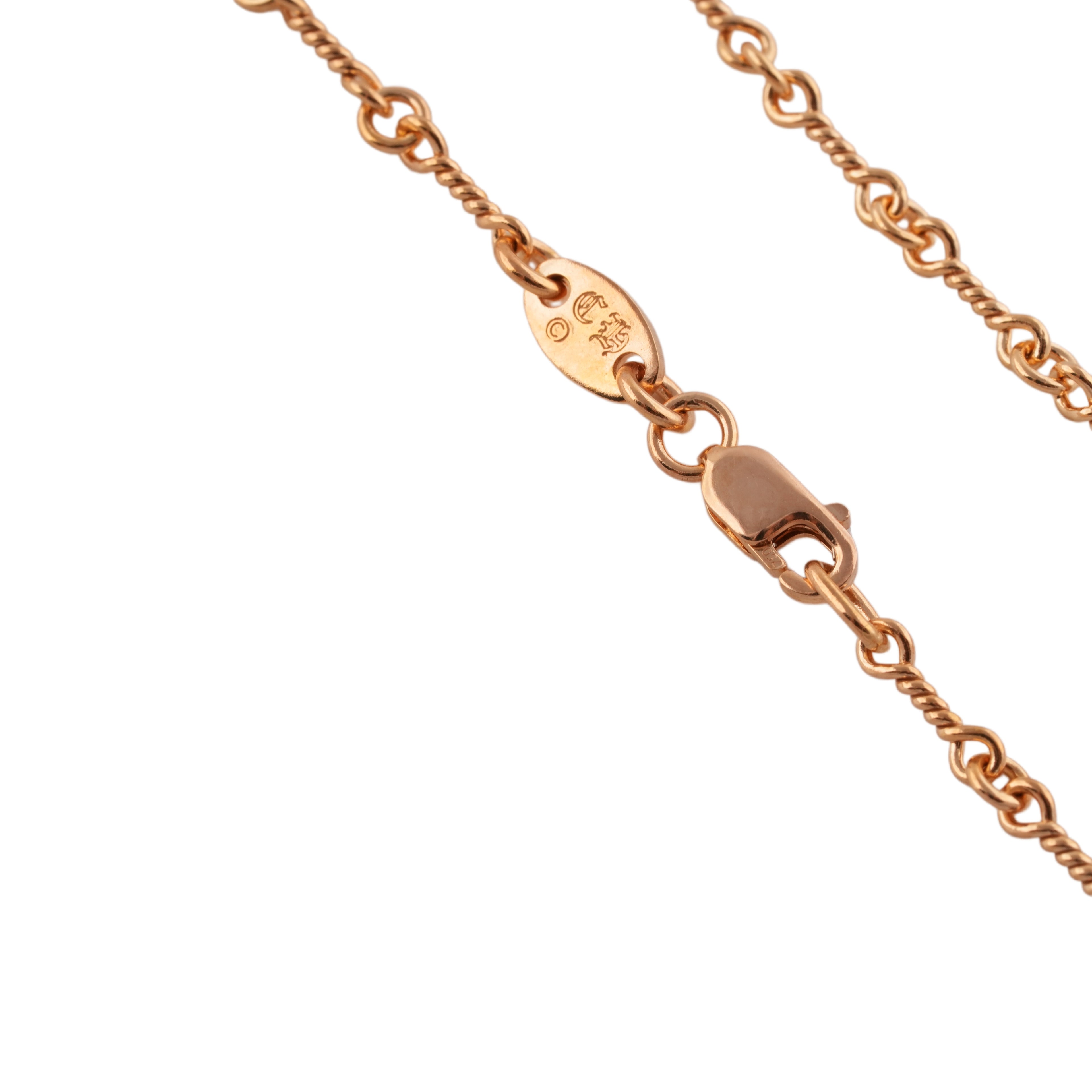 22k Twist Chain Necklace (24inch) #00608