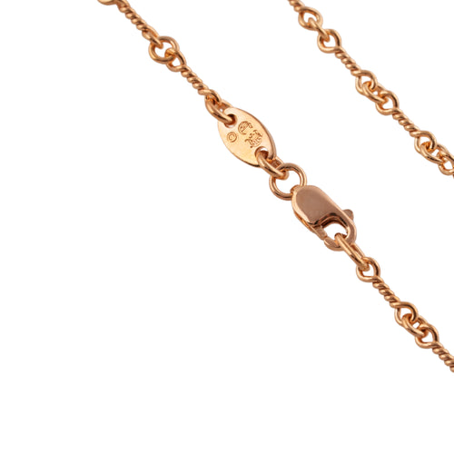 22k Twist Chain Necklace (24inch) #00608
