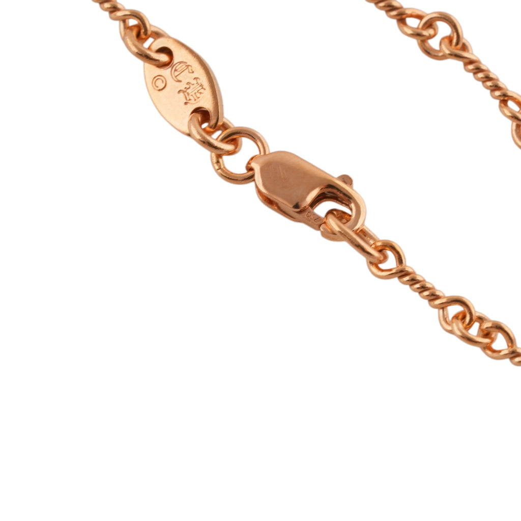 22k Twist Chain Necklace (20inch) #00474