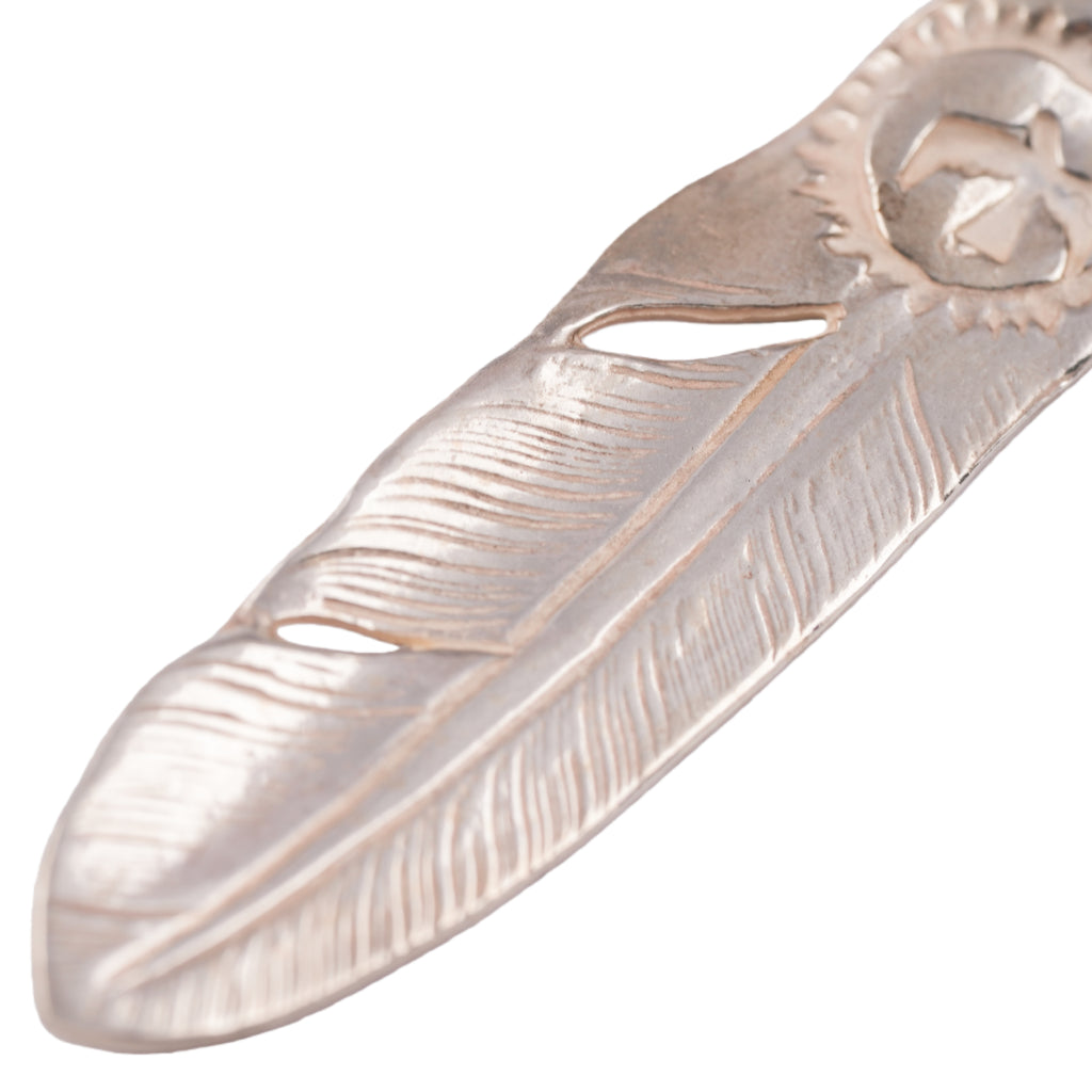 Silver Feather Pendant (Left)(M)