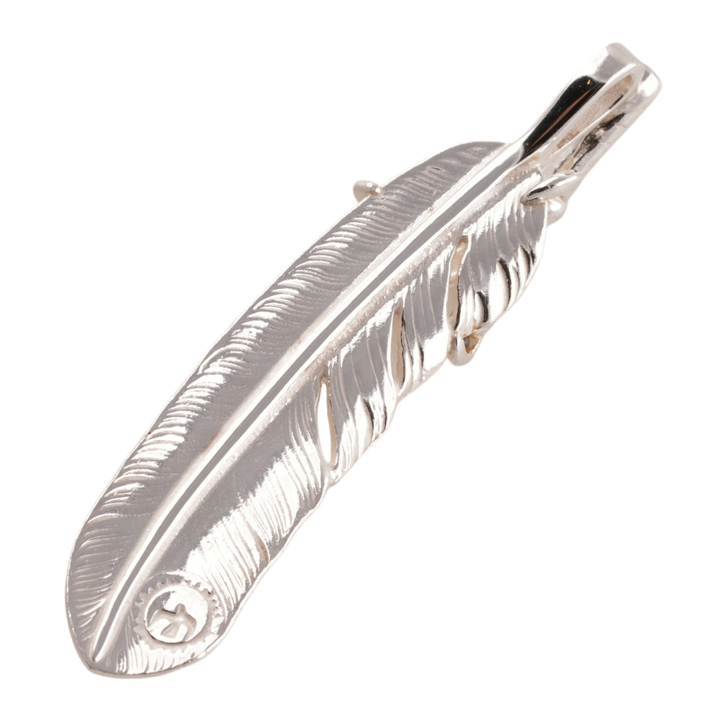 Claw Silver Feather w/ Gold Stamp (Right)(XL) #00386