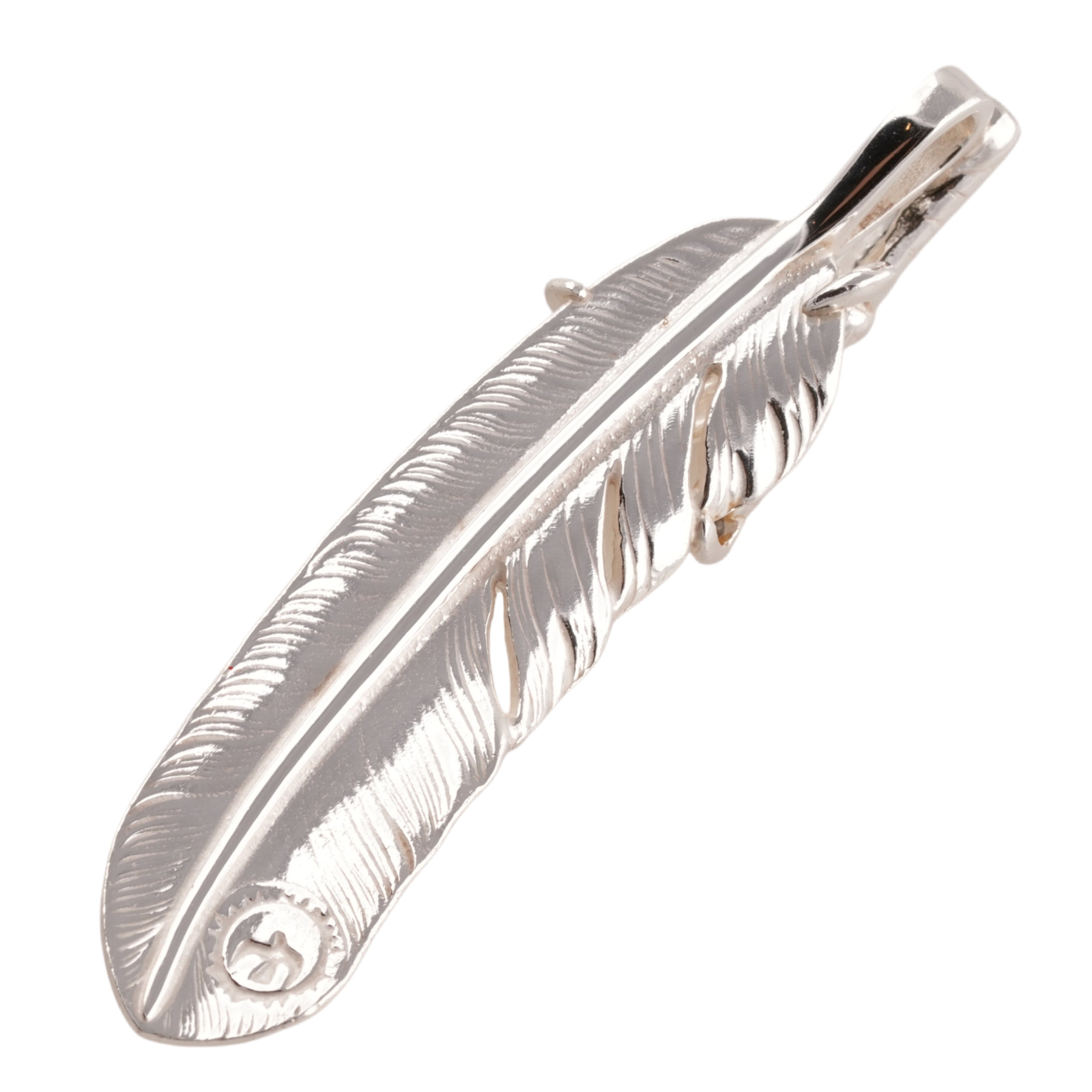 Claw Silver Feather w/ Gold Stamp (Right)(XL) #00386