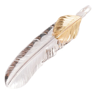 Gold Top Silver Feather (Left)(XL) #00176