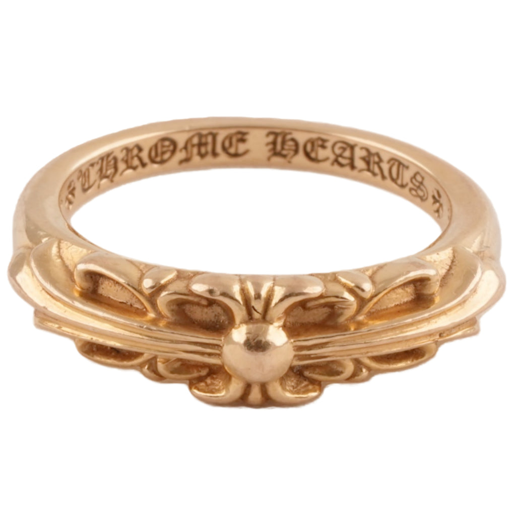 22k Baby Classic Floral Cross Ring (US7) — Chrome Hearts · corner:01735/DSC08886.JPG