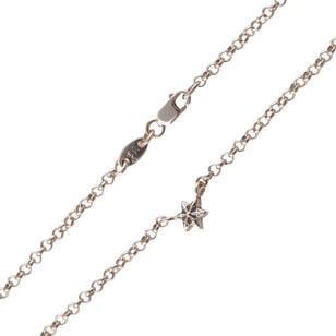 Roll Chain 6-Point Star Necklace (16inch)