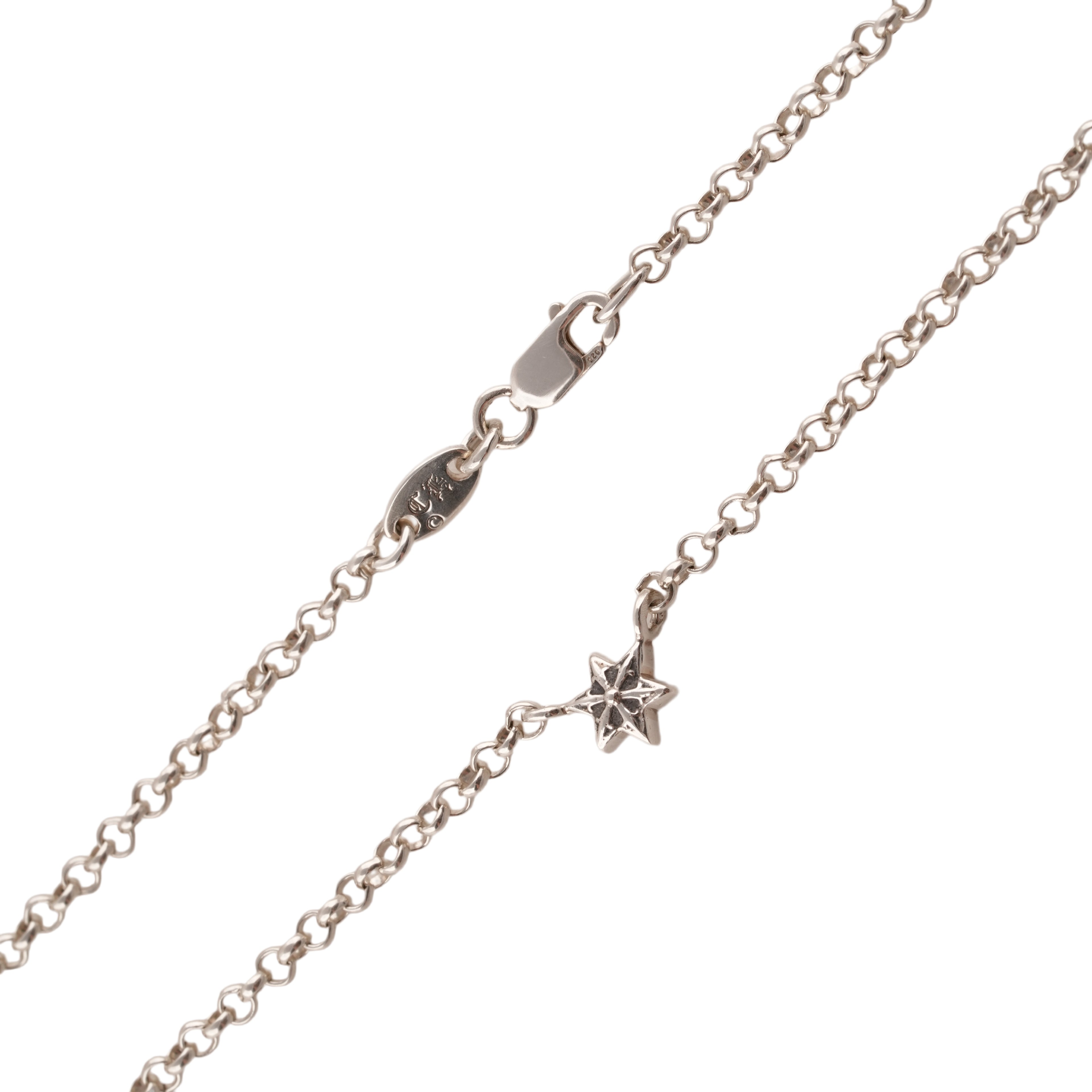 Roll Chain 6-Point Star Necklace (16inch)