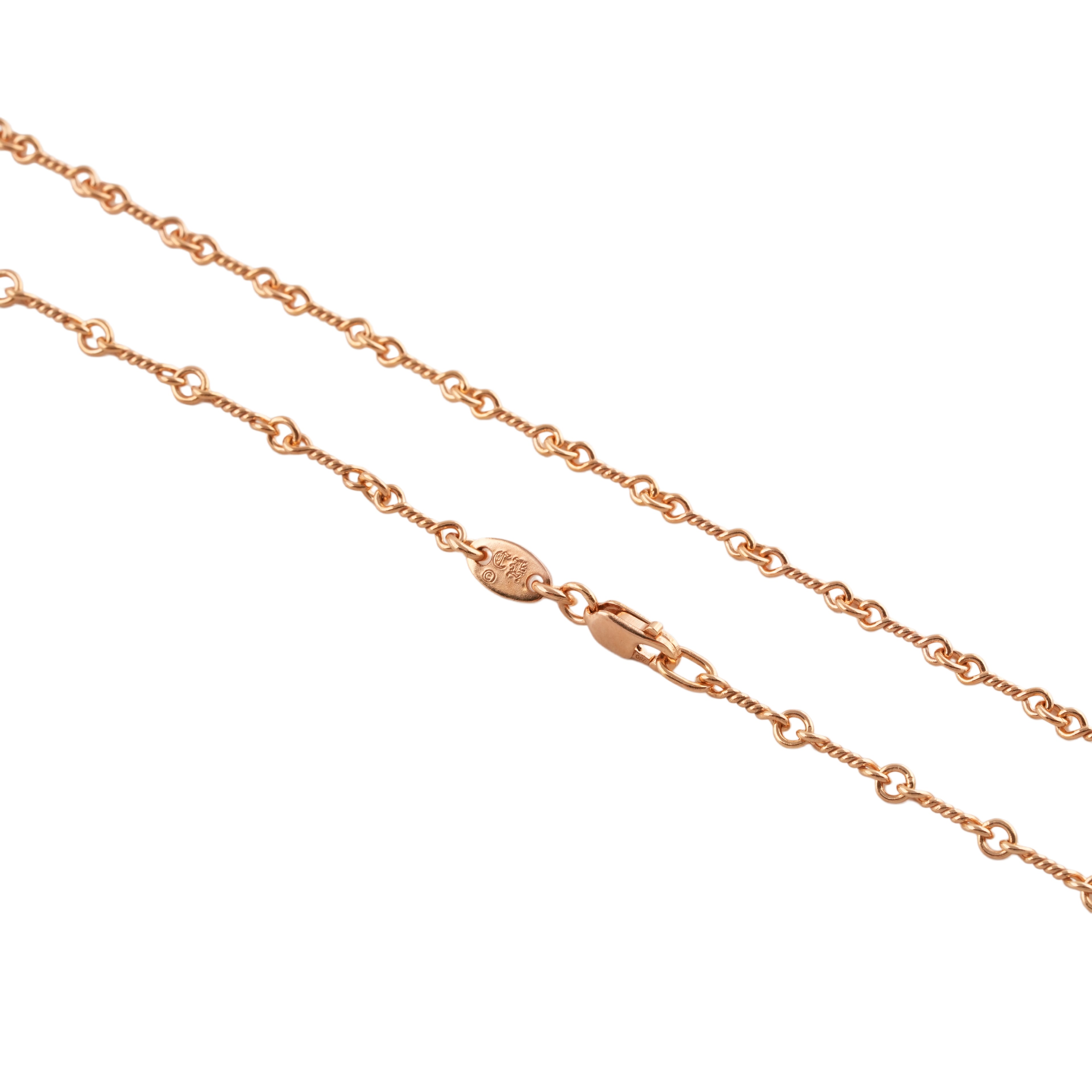 22k Twist Chain Necklace (20inch) #00475