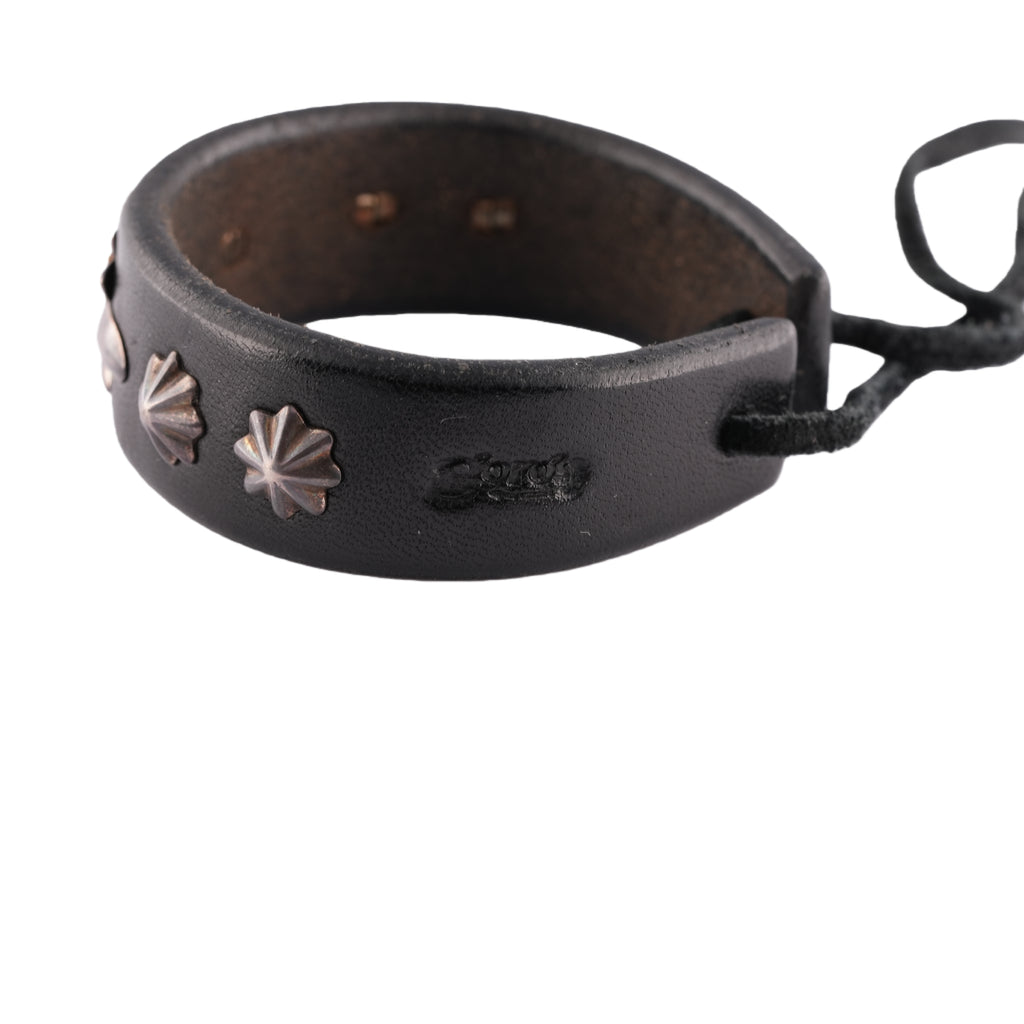 Gold Stamp GC24 5-Concho Leather Bracelet (8inch) #00164