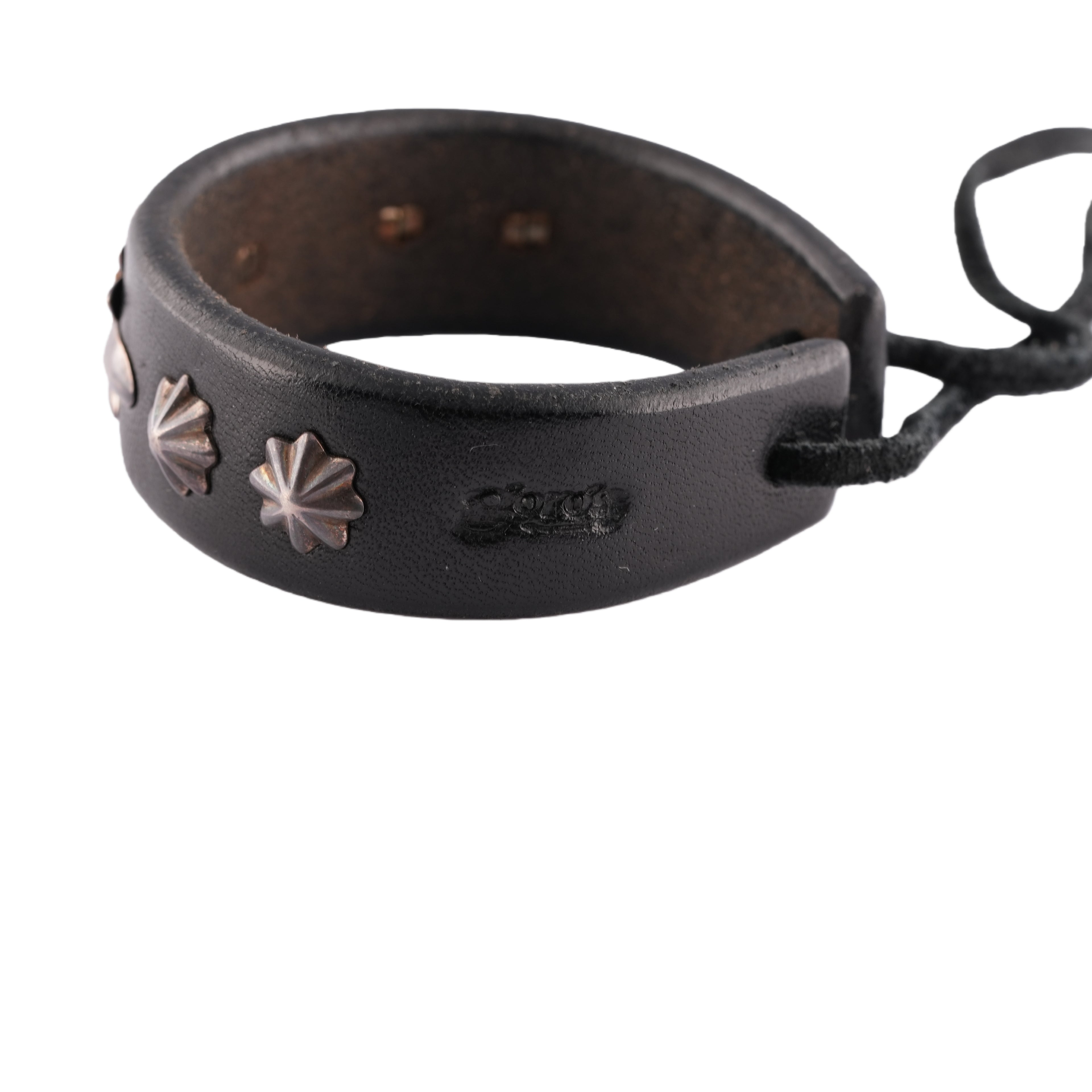 Gold Stamp GC24 5-Concho Leather Bracelet (8inch) #00164