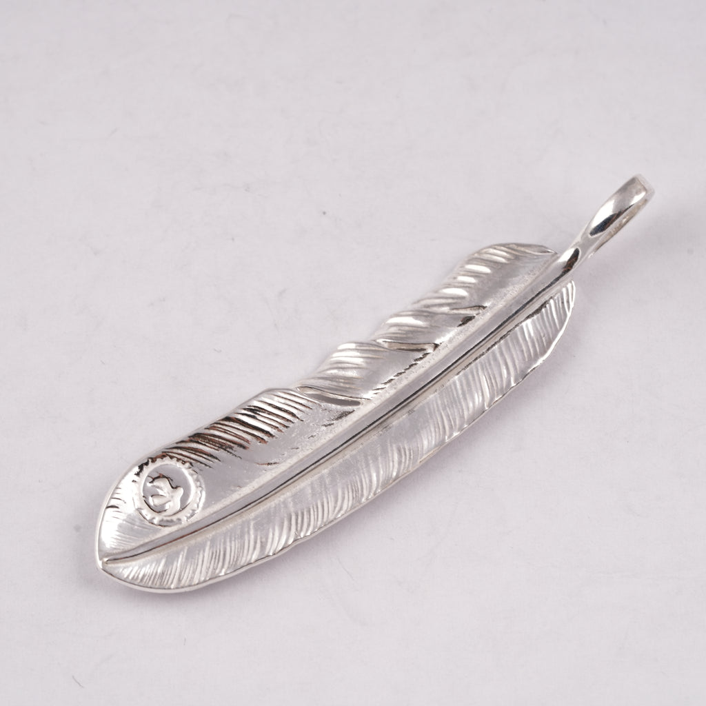 Plain Silver Feather (Left)(XL) #00184