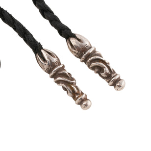 Scroll Leather Braid Necklace #00301