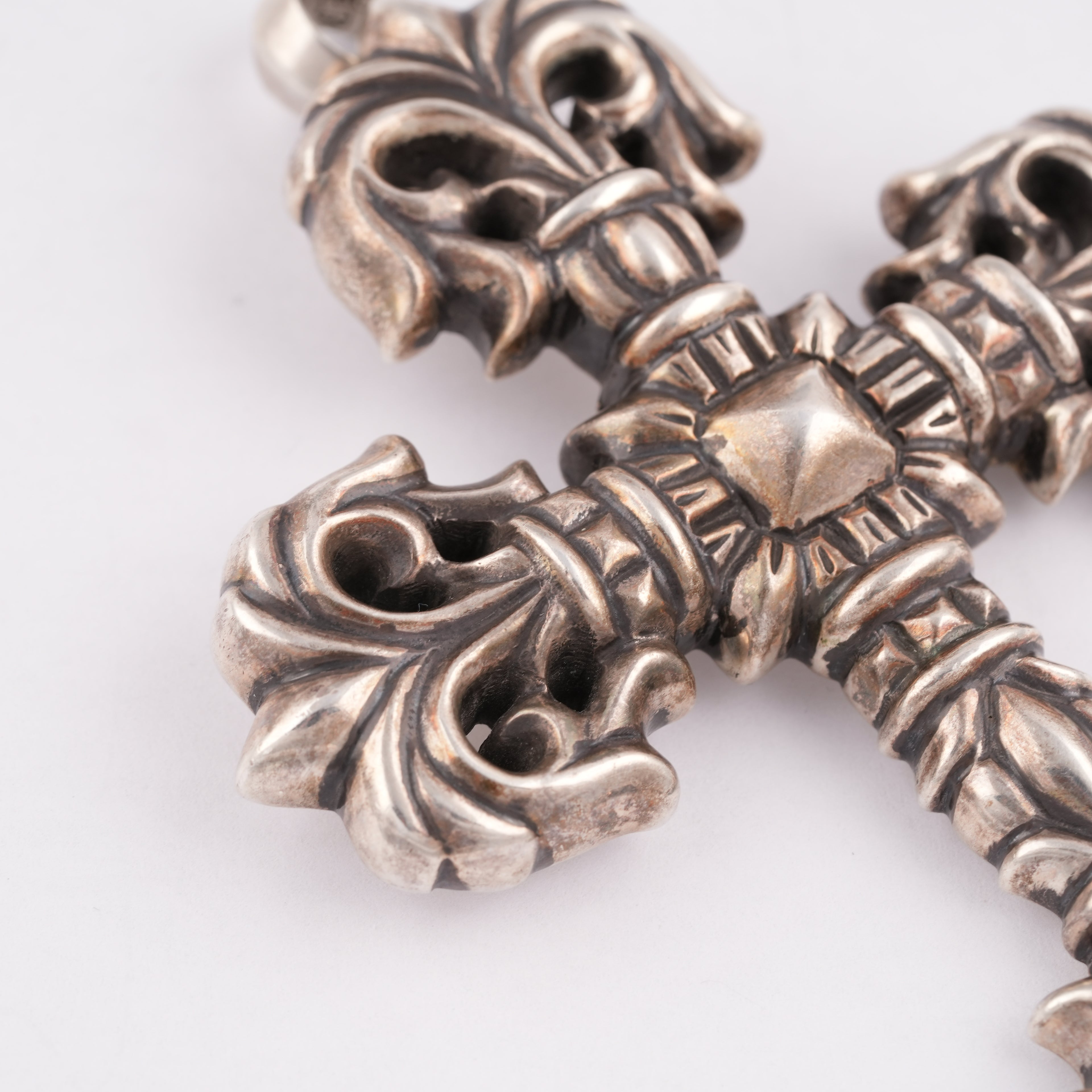 XL Filigree Cross Pendant w/ Bale