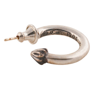 Plain Cross Nail Hoop Earring #00407