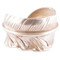 Plain Feather Silver Ring (Right) (US7.75) — Goro's
