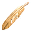 Gold Feather Pendant (Left)(L) — Goro's