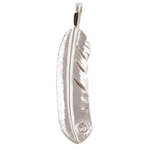 Gold Stamp Silver Feather (Right)(XL) #00554