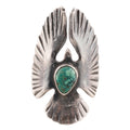 Eagle Silver Ring w/ Turquoise (US8) — Goro's