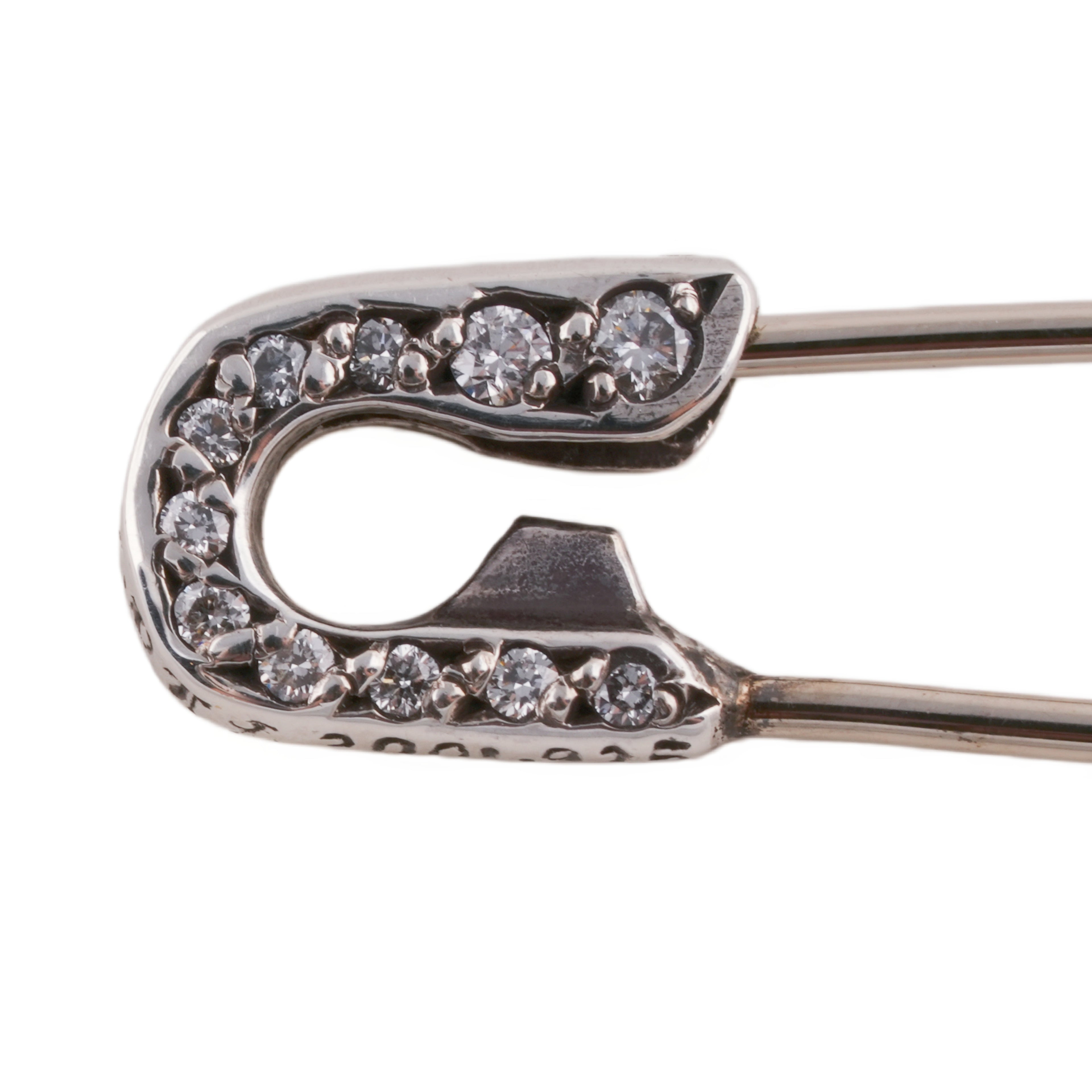 Pave Diamond Safety Pin