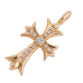22k Pave Diamond Tiny Fat Cross Charm — Chrome Hearts · corner:00632/DSC08097.JPG