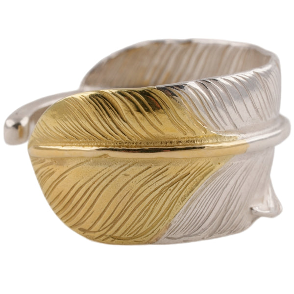 SV Gold Tip Feather Ring Left (US10)