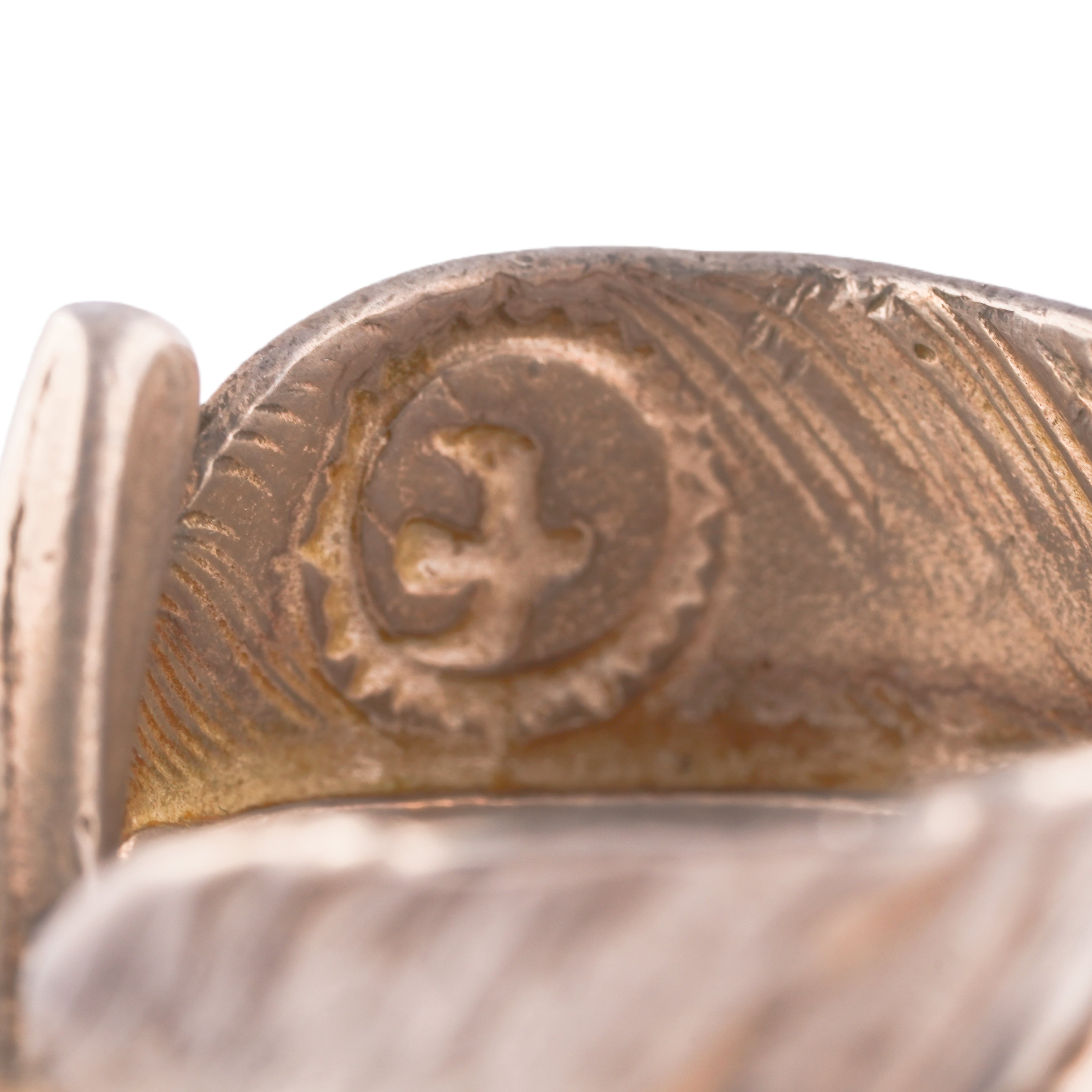 Plain Feather Silver Ring (Left) (US6.5)