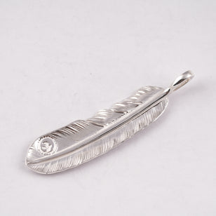Gold Stamp Silver Feather (Left)(XL) #00186